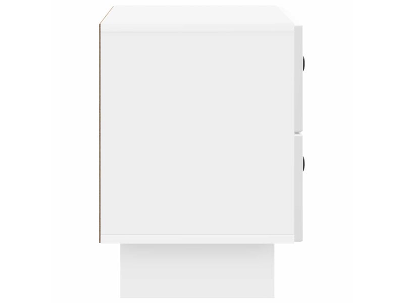  Table de chevet blanc brillant 62 x 34,5 x 47,5 cm  - Conforama E