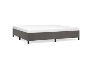 Lit 2 places 200x200 cm    coloris gris