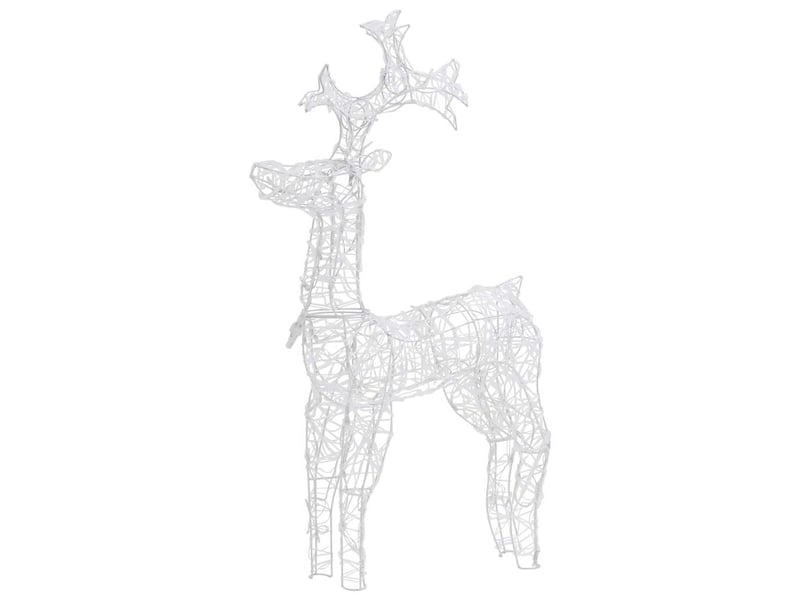 Renne de décoration, éclairage de noël 90 led 60x16x100 cm acrylique cf62044 - Conforama E