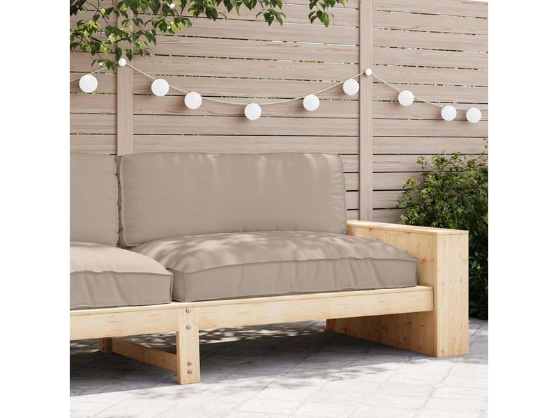  Coussin d'assise, coussin pour chaisecanapé tissu oxford taupe 120 x 80 x 12 cm cf56679  - Conforama C