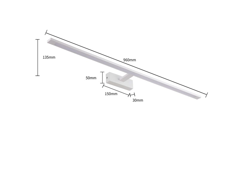  Applique murale light prestige isla led blanche 4000k 1 pièce  - Conforama C