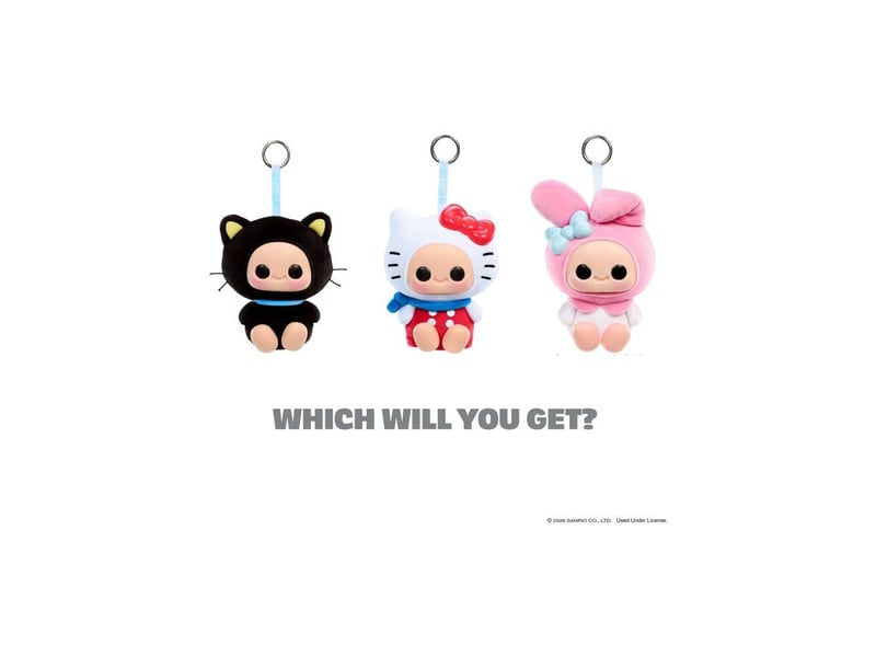  Peluche porte clefs my melody squishy multicolore LIT0035051253259 - Conforama C