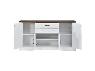 Buffet 4 porte(s) 2 tiroir(s) - 160 cm coloris naturel