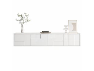 Meuble tv coloris blanc 170 cm LPOSPI