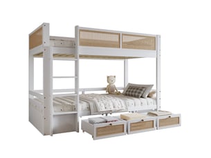 Lit superposé 90x200 cm <strong>OKWISH</strong>  <strong></strong> coloris bicolore