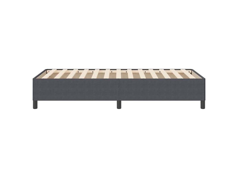 Lit simple- lit adulte - lit à ressorts gris foncé 80 x 200 cm tissu en velours côtelé - Conforama D