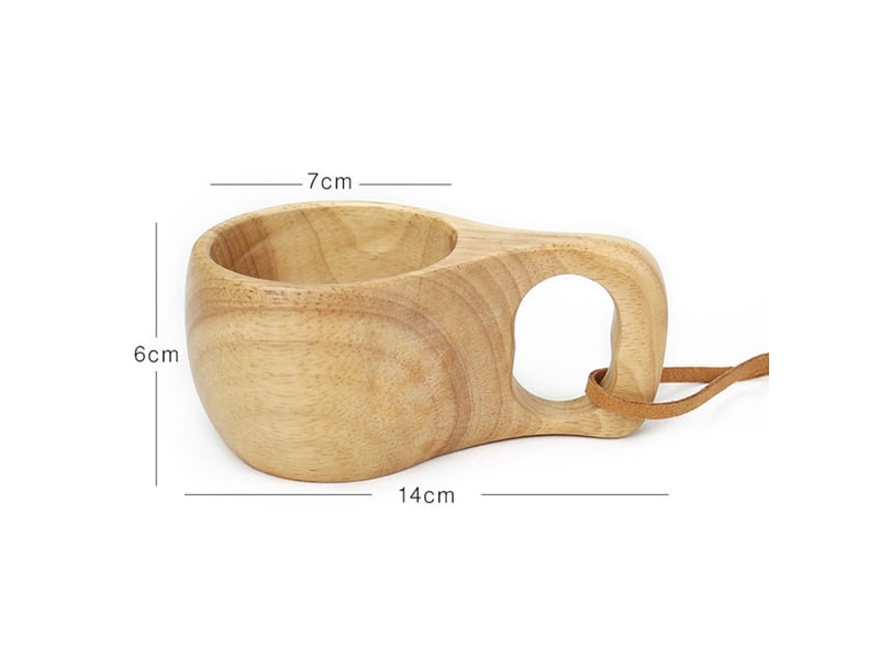  Tasse en bois, modèle à double ouverture, 250 ml  - Conforama B