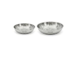 Lot de 2 poêles de cuisson inox en 20 cm et 28 cm fackelmann inogrip