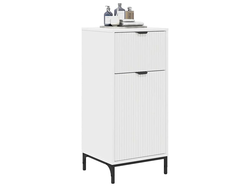  Cabinet de salle de bain, armoire salle de bain blanc 39,5 x 36 x 88 cm cf65239  - Conforama C