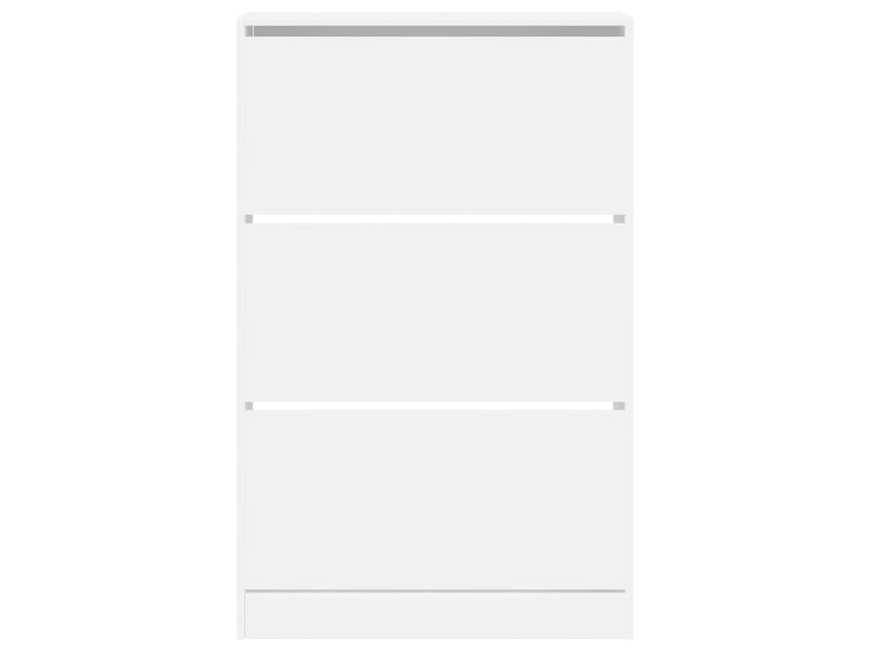  Meuble à chaussure | armoire à chaussures blanc 80x21x125,5 cm bois d'ingénierie  - Conforama E