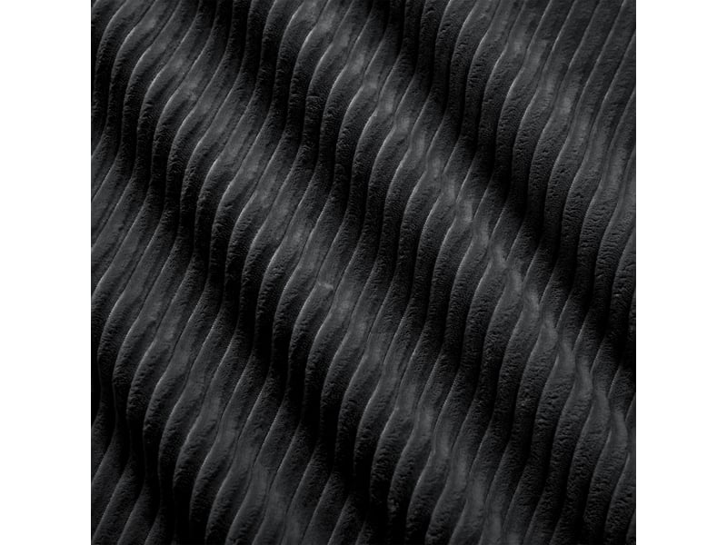 Canapé d'angle modulable en velours côtelé, noir, 208 x 178 x 70 cm Fay Lum - Conforama E