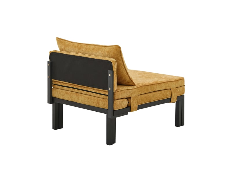  Canapé convertible, canapé-lit, port usb, jaune, 1 place  - Conforama B
