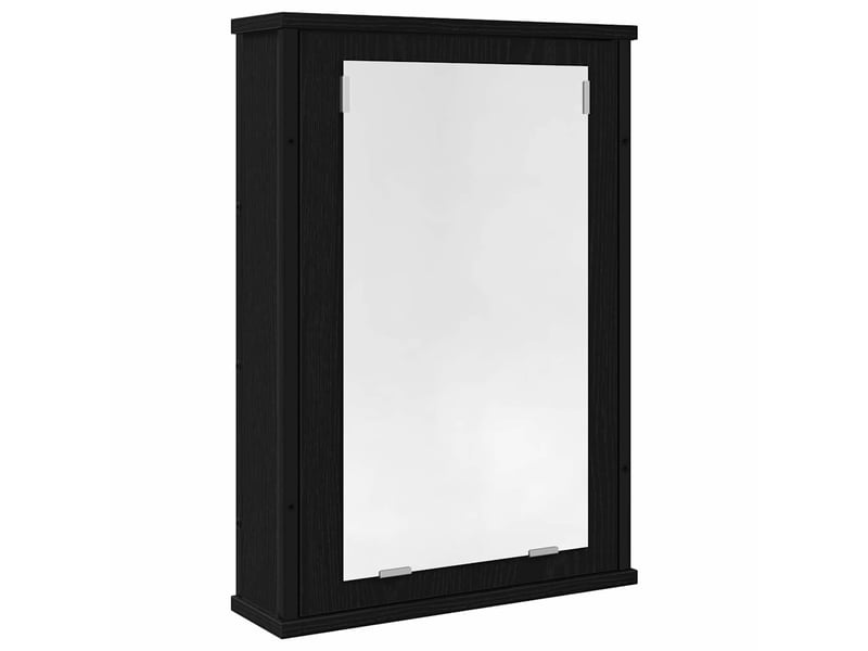  Armoire à miroir de salle de bain chêne noir bois ingénierie  - Conforama A