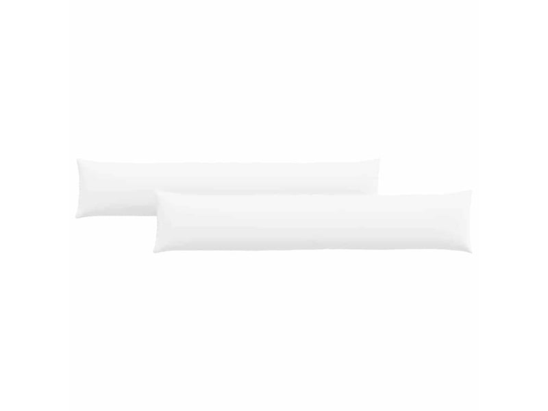 Lot de 2 coussins de canapé, coussins décoratifs tissu blanc 200 x 40 cm cf58763 - Conforama A