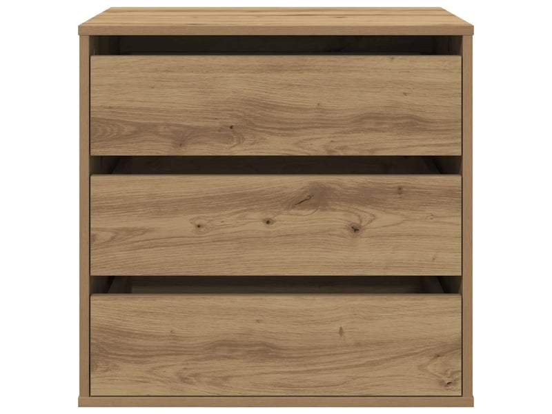  Commode chambre adulte, commode d'angle chêne artisanal 60x41x58 cm bois d'ingénierie  - Conforama D