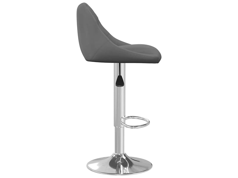  Lot de 2 tabouret de bar, chaise de bar gris foncé velours shl71692  - Conforama E