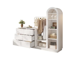 Buffet   6 tiroir(s)   - 160.5 cm coloris blanc 