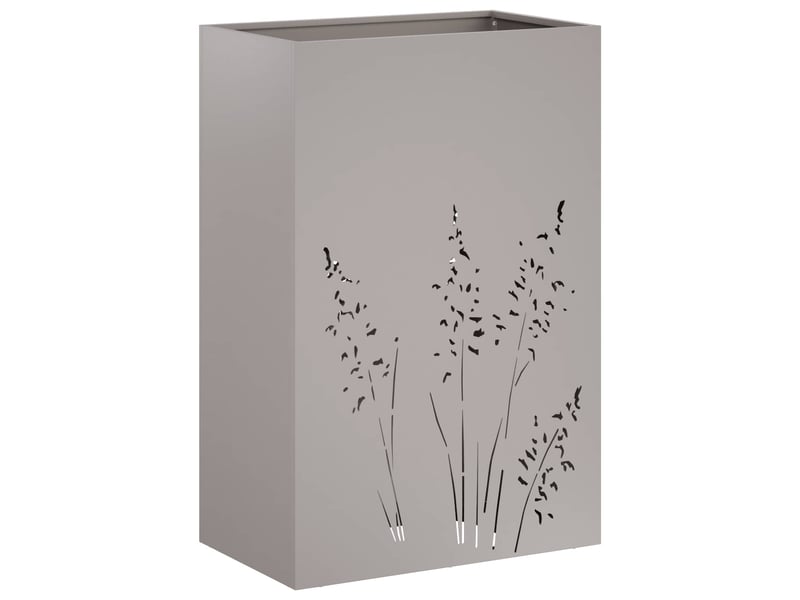 Jardinière - cache-pot de jardin rouillé 50 x 30 x 75 cm acier patiné - Conforama D