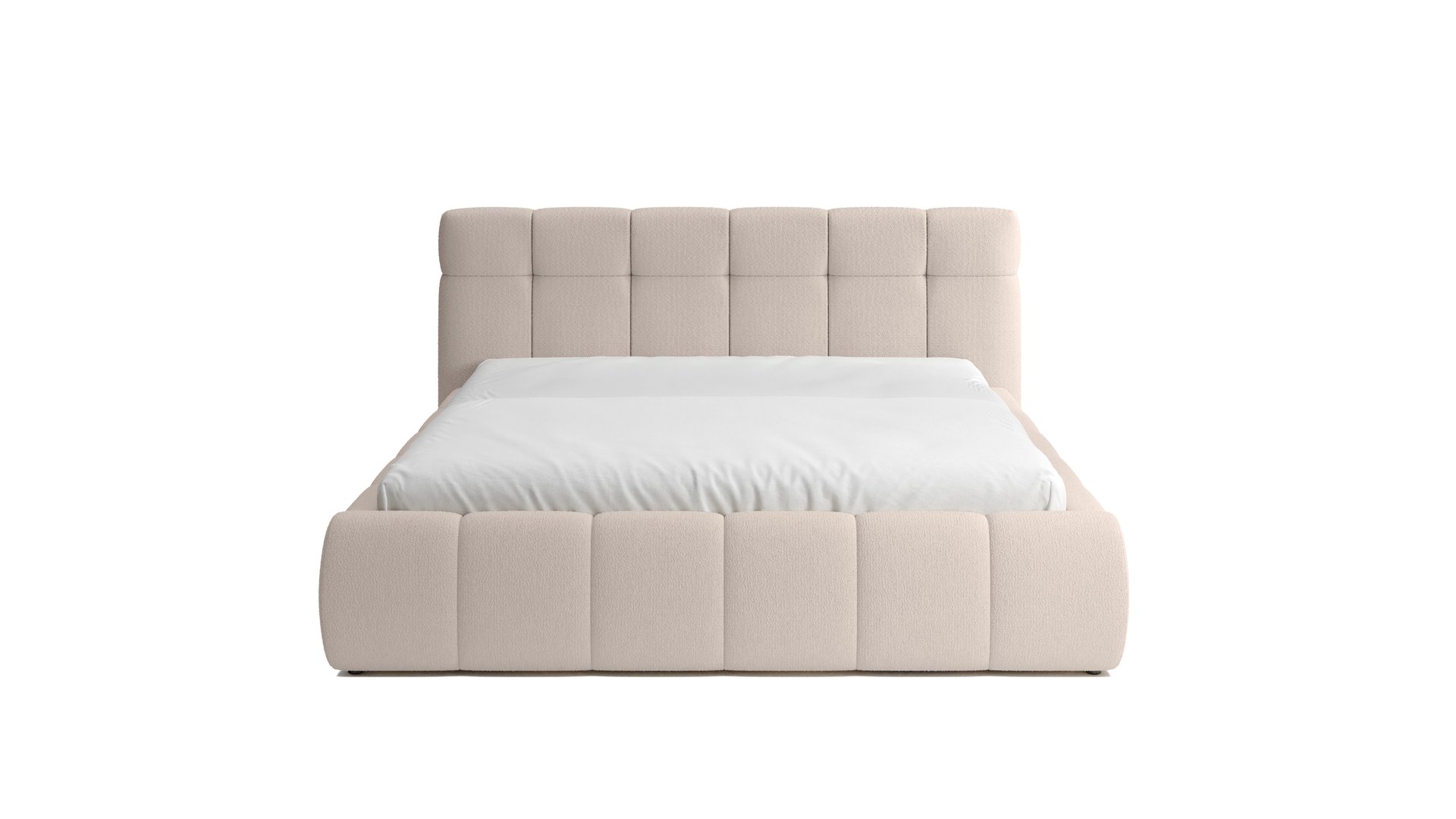 Lit adulte 180x200 cm DAHLIA beige 100 Conforama