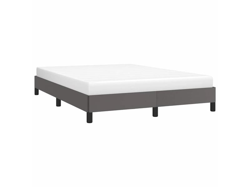  Lit double- lit adulte -  cadre de lit sans matelas gris 140x200 cm similicuir  - Conforama B
