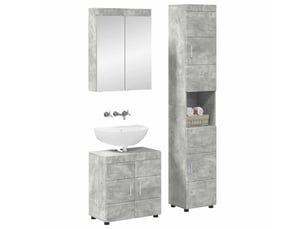 Ensemble de mobilier de salle de bain tulum 3 pc gris béton cf64720