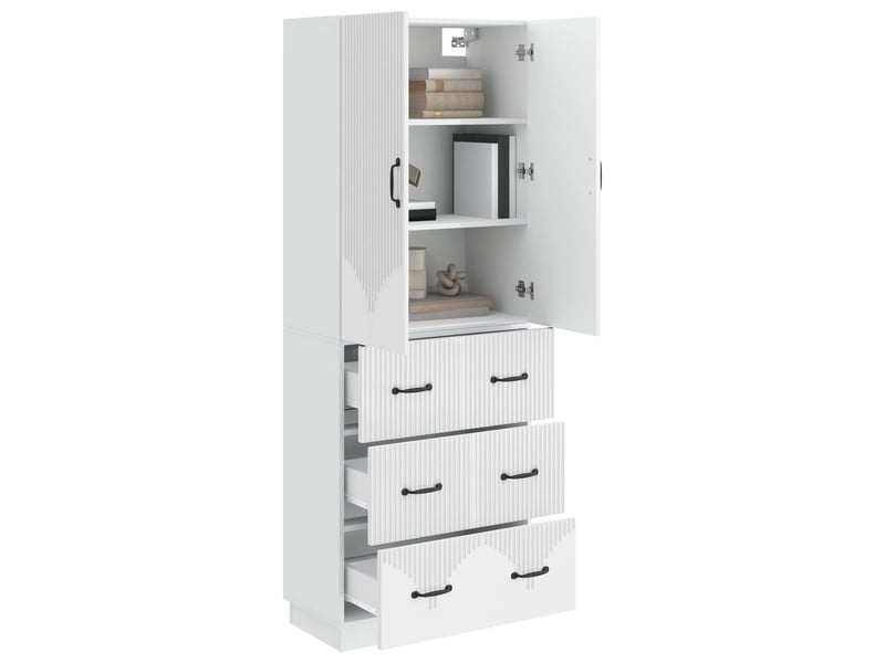  Ensemble de meubles 2 pcs, rangement de salon 66 x 34,5 x 87 cm bois d'ingénierie shl2123  - Conforama C