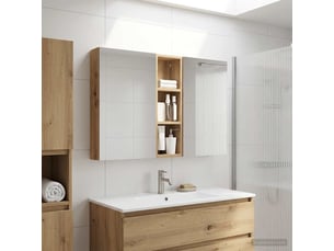 Ensemble de meubles de salle de bain 3 pcs 100x10.5x60.5 cm shl128