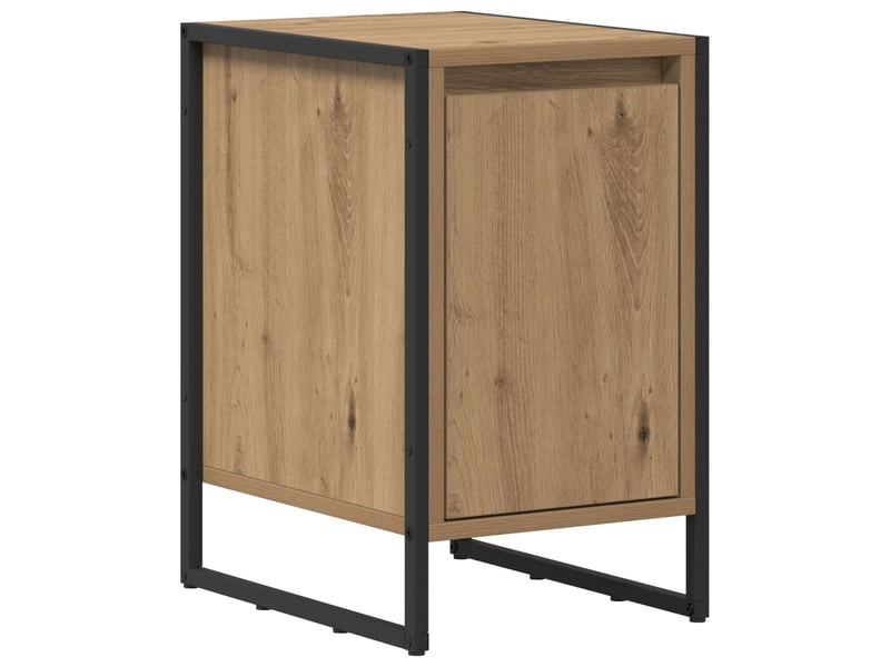  Table de chevet - cabinet de chevet - table de nuit 2 pc chêne artisan 39,5 x 30 x 50 cm  - Conforama D