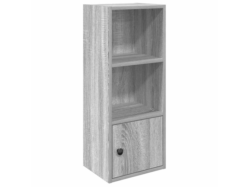  Bibliothèque, meuble de rangement salon sonoma gris 31x24x77 cm bois d'ingénierie  - Conforama A
