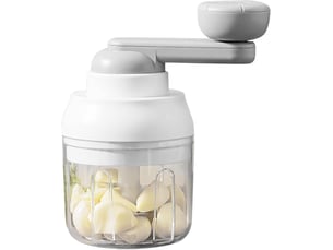Hachoir manuel, 250ml coupe oignon manuel avec acier inoxydable 3 lames, hachoir multifonction pour coupe oignon, ail, légumes