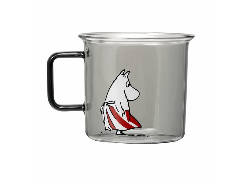 Mug muurla en verre, personnage moominmamma, gris - Conforama A