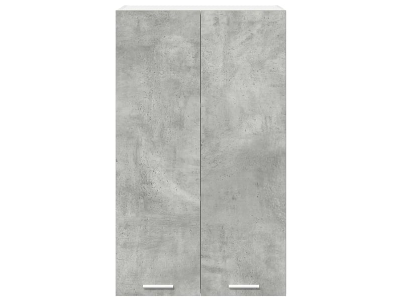  Armoire suspendue moderne grande capacité rangement intérieur 60 x 31 x 100 cm en bois d'ingénierie gris béton 02_0053396  - Conforama C