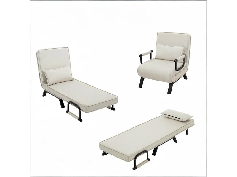  Fauteuil-lit convertible extensible, dossier réglable, fauteuil tv multifonction 1 place  - Conforama D
