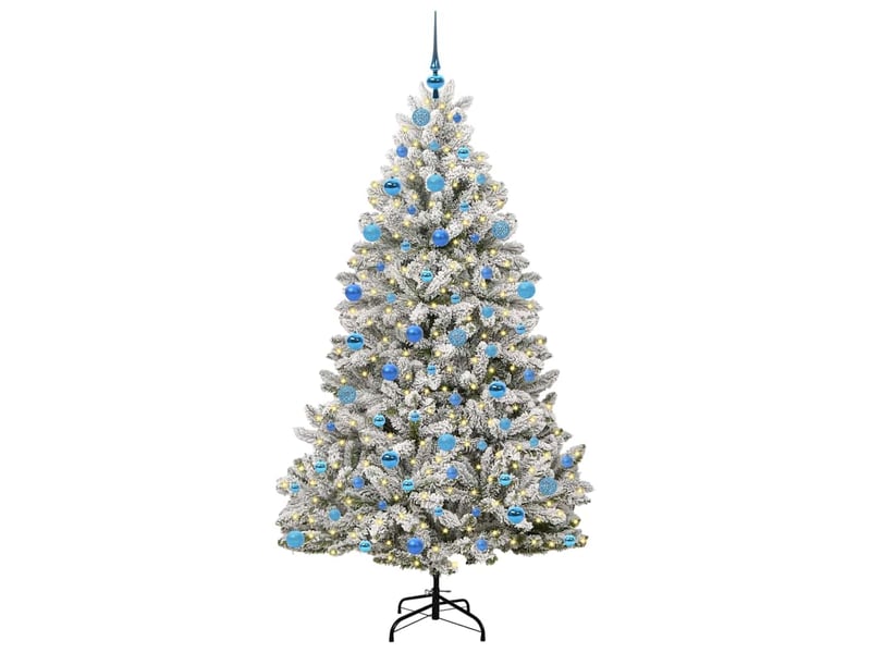  Sapin de noël - arbre de noël artificiel 180 cm 300 led blanc chaud  - Conforama C