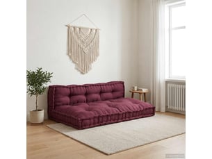 Coussin de canapé sur palette, coussin de chaise 2 pc tissu marron cf54205