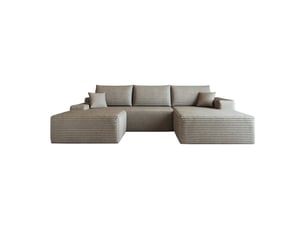 Canapé d'angle compressé gauche fixe <strong>LEYTN</strong> <strong></strong> 4 places Tissu