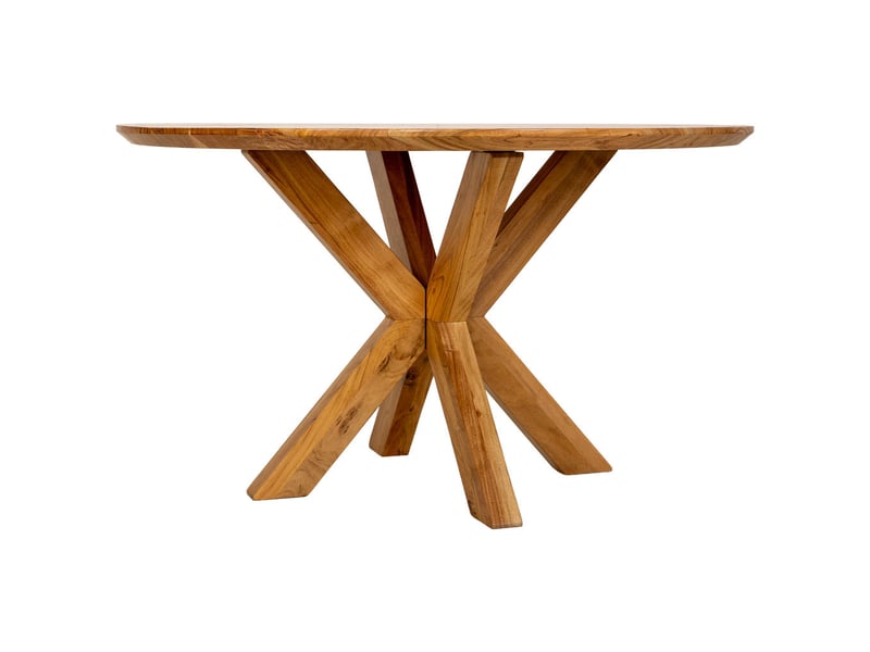 Table de salle à manger en bois marron 130x130x77 cm (hauteur) - Conforama B