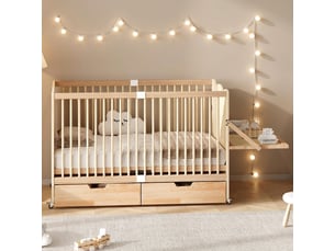 Lit bébé 70x140 cm <strong>PEXCHO</strong>  <strong></strong> coloris naturel