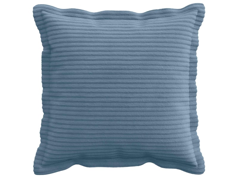  Lot de 12 housses de coussin houten bleu 40 x 40 cm velours côtelé cf49001  - Conforama A