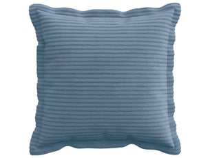 Lot de 12 housses de coussin houten bleu 40 x 40 cm velours côtelé cf49001