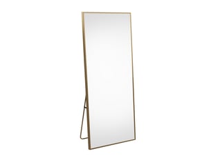 Miroir rectangulaire 0 suspendre coloris doré <strong></strong> <strong></strong> - 177 cm x 77 cm
