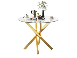Table basse rond(e) coloris bicolore <strong>MIVRAY </strong> <strong></strong> - 80 cmx80 cm