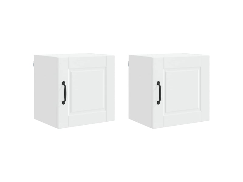  Meuble mural de cuisine | armoire de cuisine 2 pcs blanc bois d'ingénierie shl9691  - Conforama A