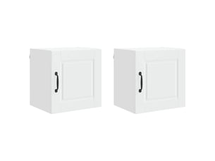 Meuble mural de cuisine | armoire de cuisine 2 pcs blanc bois d'ingénierie shl9691