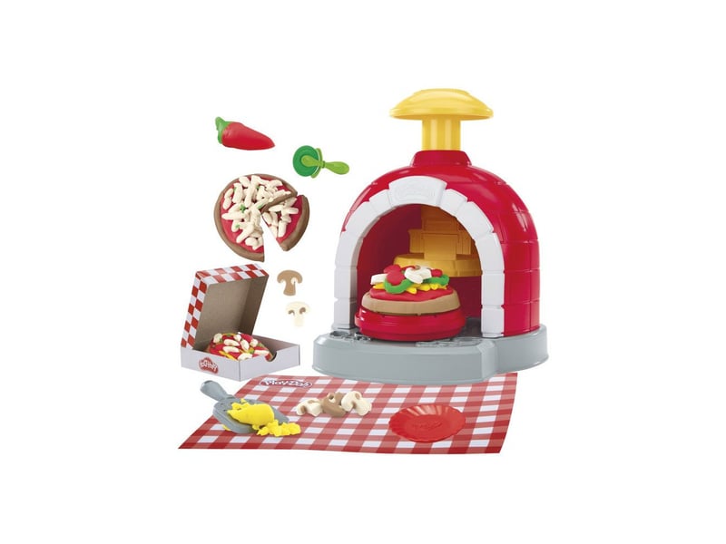 Set cuisine play doh four a pizza tournant accessoires 5 pots de pate HASG29215L0 - Conforama C
