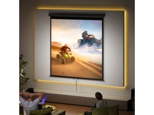 Écran de projection tv et home cinema de 99 pouces projecteur vidéo 1:1 4k hd, 178l x 178h cm