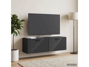 Meuble tv coloris noir 98 cm <strong></strong>  <strong></strong>