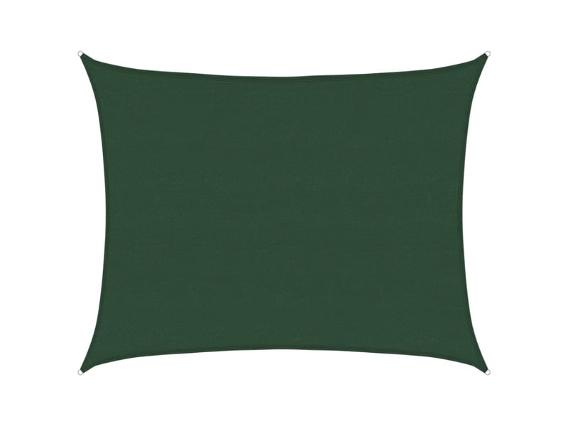  Voile d'ombrage - voile d'ombre - voile parasol 160 gm² vert foncé 6x8 m pehd  - Conforama A