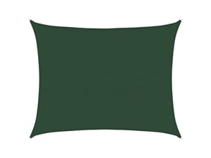Voile d'ombrage - voile d'ombre - voile parasol 160 gm² vert foncé 6x8 m pehd
