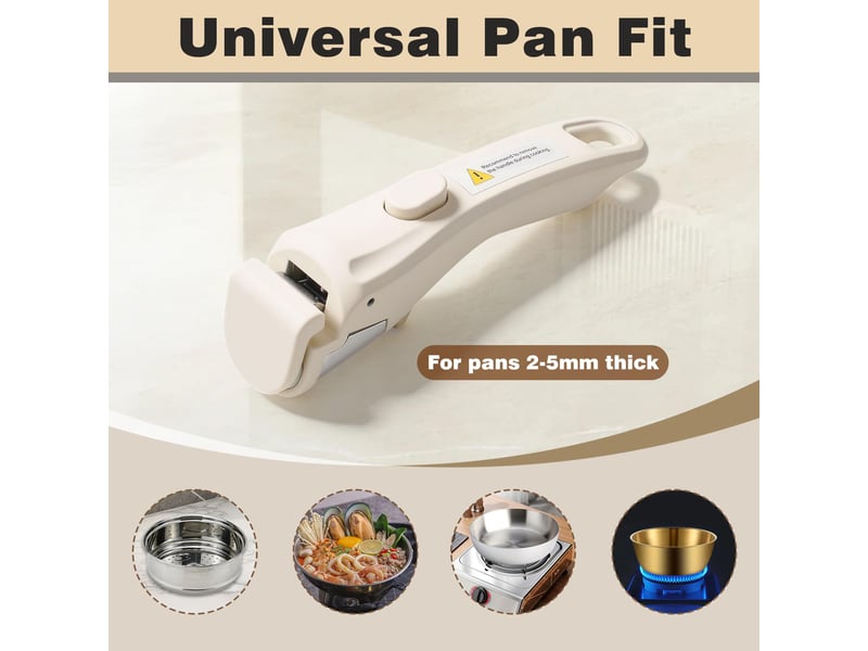 Poignée casserole amovible universelle manche détachable résistant 250 °c remplacement ergonomique poignée antidérapante pour poêle à frire - Conforama D